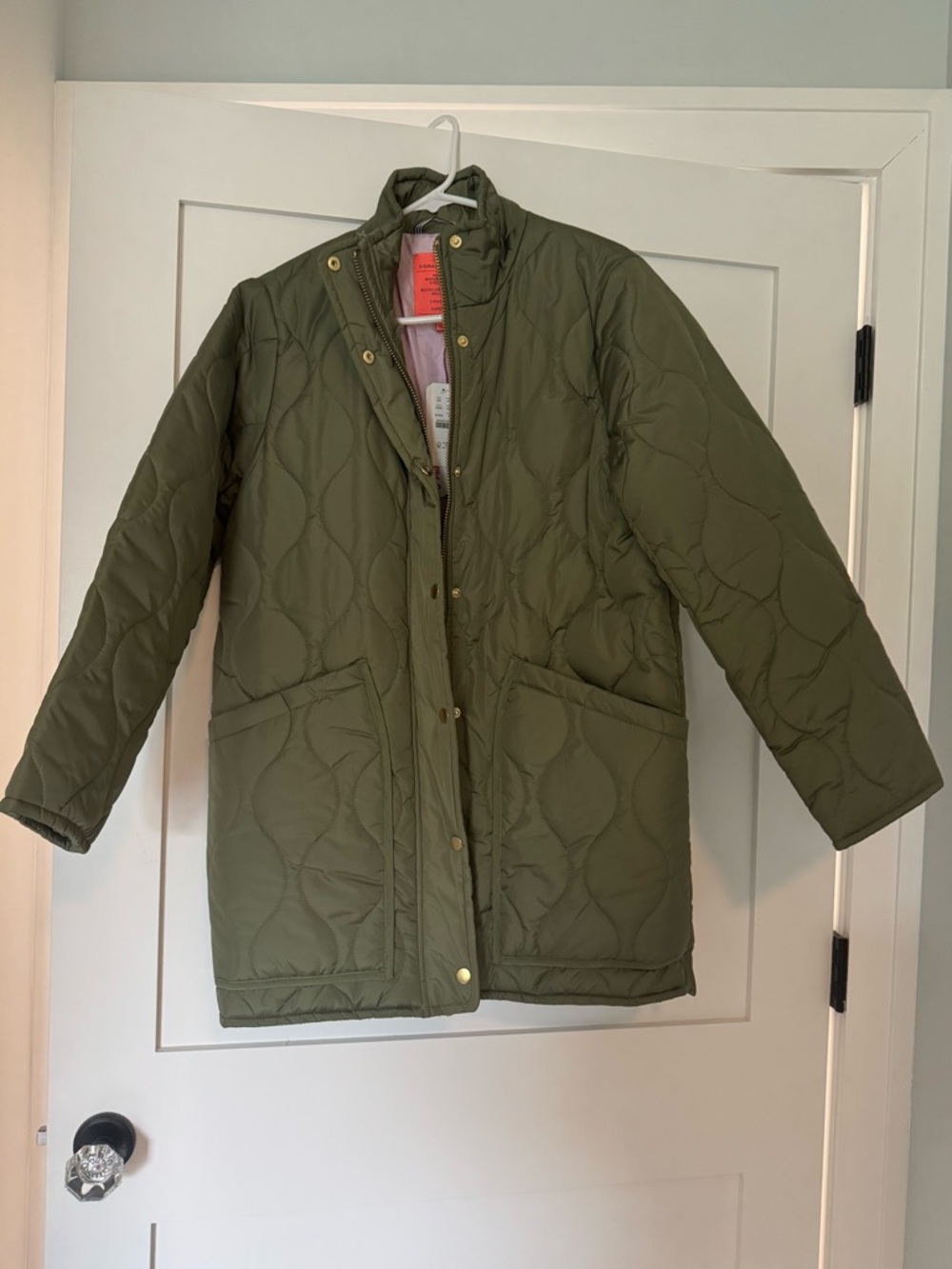 J. Crew Olive Green Signature Puffer Jacket